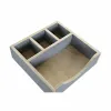 Organizatorius DKD Home Decor Rašomasis stalas Medžio (18 x 18 x 7 cm) (2 pcs)
