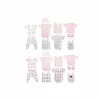 Предметы одежды DKD Home Decor Белый Розовый (2 штук) Хлопок 0-6 Months