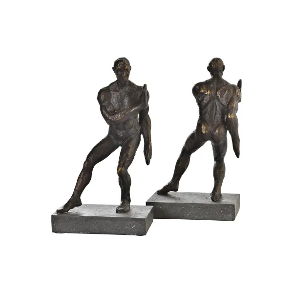Пюпитр DKD Home Decor Чёрный Медь Смола Мужской 14 x 8,4 x 25 cm