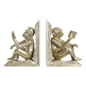 Пюпитр DKD Home Decor Шампанское 13 x 12 x 17,5 cm Смола Колониальный Обезьяна