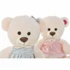 Nallekarhu DKD Home Decor Beige Pinkki Vihreä Lasten 20 x 20 x 50 cm Karhu (2 osaa)