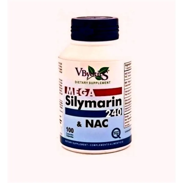 V.byotic Mega Silymarin 240 y Glutation Rabano Ne 100 Caps