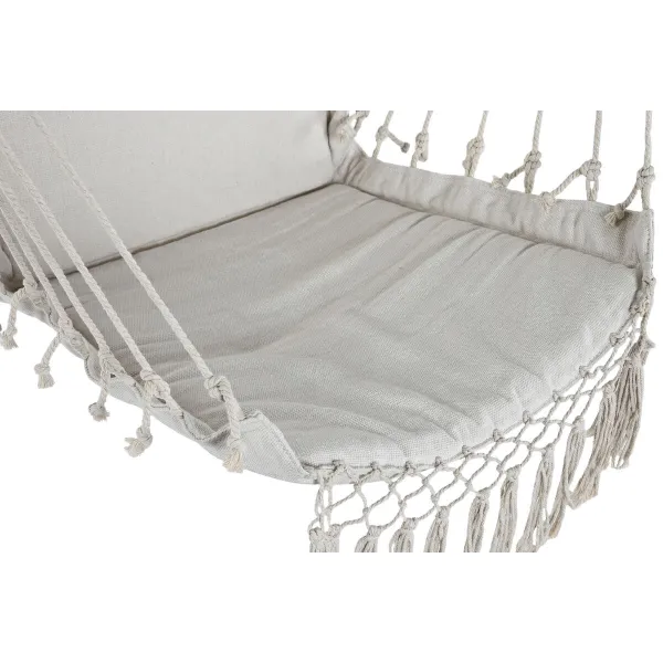 Садовое кресло Home ESPRIT Balts Dabisks Kokvilna Koks 90 x 50 x 130 cm