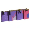 Atvejis DKD Home Decor Rozā Ceriņš 23 x 1 x 9 cm (4 gb.)