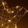 Joulukoriste Springos CL4128, 30 LED, lasimaalaustyyliin tehty tähti, lämmin valkoinen valo