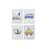 Картина Home ESPRIT Жёлтый Синий Полотно 30 x 1,8 x 40 cm (4 штук)