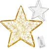 Kalėdinė dekoracija Springos CL4128, 30 LED, vitražinė žvaigždė, šiltai balta šviesa