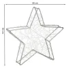 Рождественская декорация Springos CL4128, 30 LED, витражная звезда, тёплый белый свет
