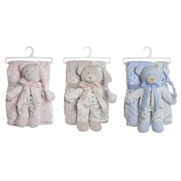Gift Set for Babies Home ESPRIT Blue Beige Pink Polyester (3 Units)