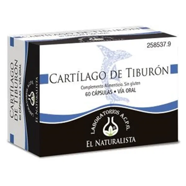 El Natural Cartilago De Tiburon 500 Mg X 60 Caps