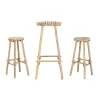 Table set with 2 chairs Home ESPRIT Bamboo 50 x 50 x 105 cm