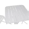 Galda komplekts ar 2 krēsliem Home ESPRIT Balts Metāls polipropilēns 60 x 60 x 102 cm