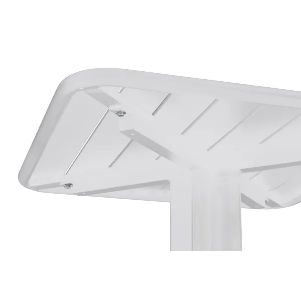 Table set with 2 chairs Home ESPRIT White Metal polypropylene 60 x 60 x 102 cm