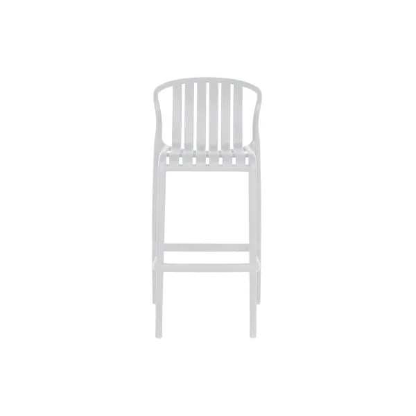 Table set with 2 chairs Home ESPRIT White Metal polypropylene 60 x 60 x 102 cm