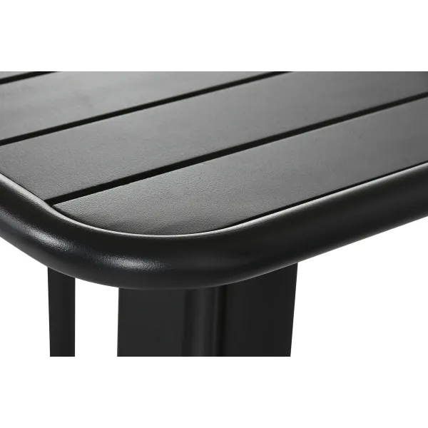 Galda komplekts ar 2 krēsliem Home ESPRIT Melns Metāls polipropilēns 60 x 60 x 102 cm