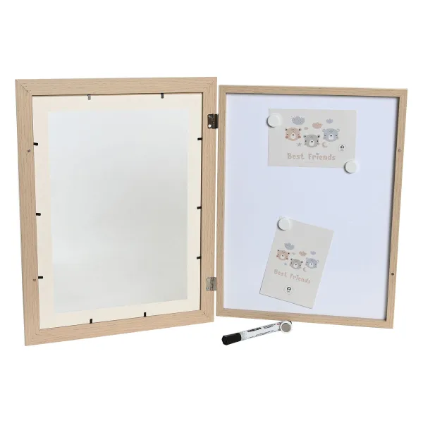 Glezna Home ESPRIT Balts Dabisks 34 x 3 x 44 cm