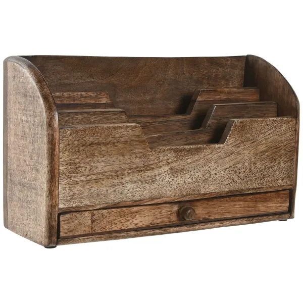 организатор Home ESPRIT Коричневый Древесина манго 30 x 11 x 17 cm