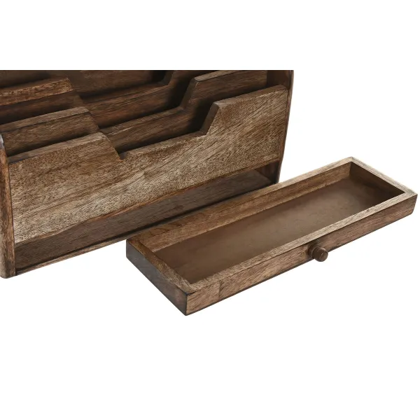 организатор Home ESPRIT Коричневый Древесина манго 30 x 11 x 17 cm