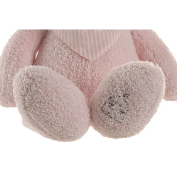 Fluffy toy Home ESPRIT Brown Pink Polyester Children's Bear (2 Units)