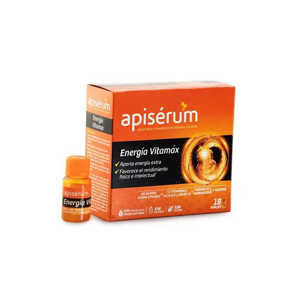 Apisérum Apiserum Energia Vitamax 18 Vials