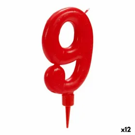 Svece Dzimšanas Diena Sarkans Cipari 9 (12 gb.)
