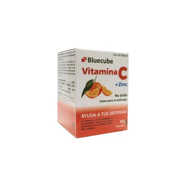 Bluecube Vitamina C Zinc 60 Cápsulas