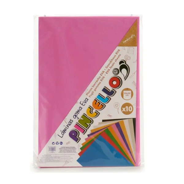Eva Rubber Pincello Pink 30 x 2 x 20 cm (24 Units)
