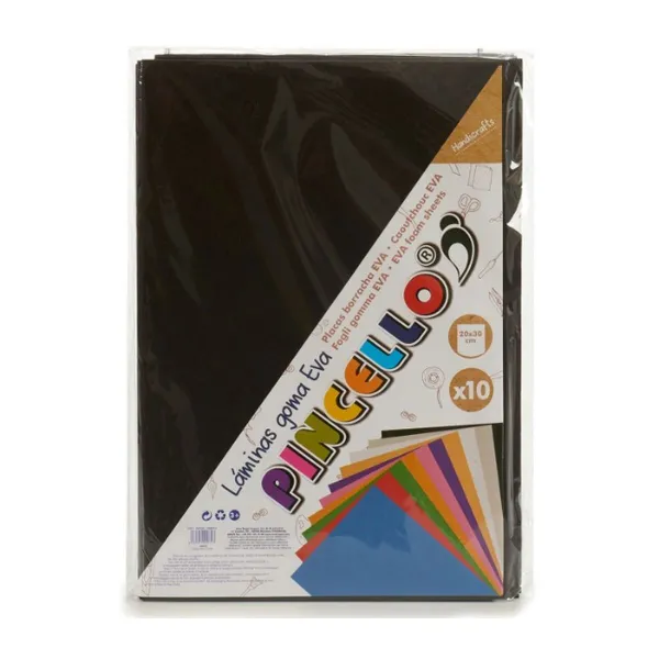 Eva Rubber Pincello Black 30 x 2 x 20 cm (24 Units)