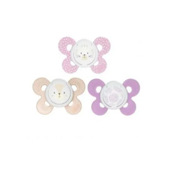 Silicone Pacifier Chicco Physio Comfort Girl 6-16 M 2u