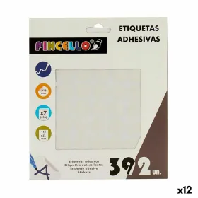 Клейкие этикетки Pincello Белый Ø 18 mm 17 x 4 x 19,5 cm (12 штук)