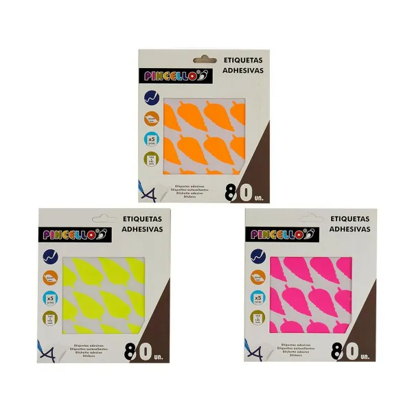 Liimaetiketit Pincello 17 x 4 x 19 cm 22 x 49 mm Levyt (12 osaa)