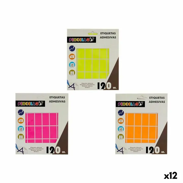 Adhesive labels Pincello 17 x 4 x 19 cm 20 x 37 mm Rectangular (12 Units)