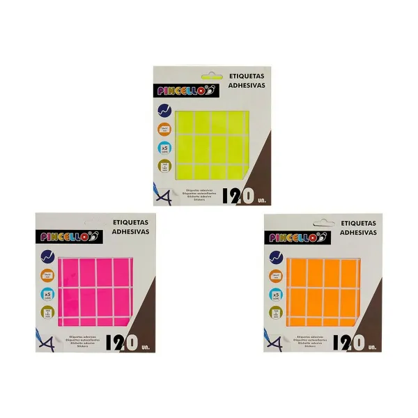 Adhesive labels Pincello 17 x 4 x 19 cm 20 x 37 mm Rectangular (12 Units)