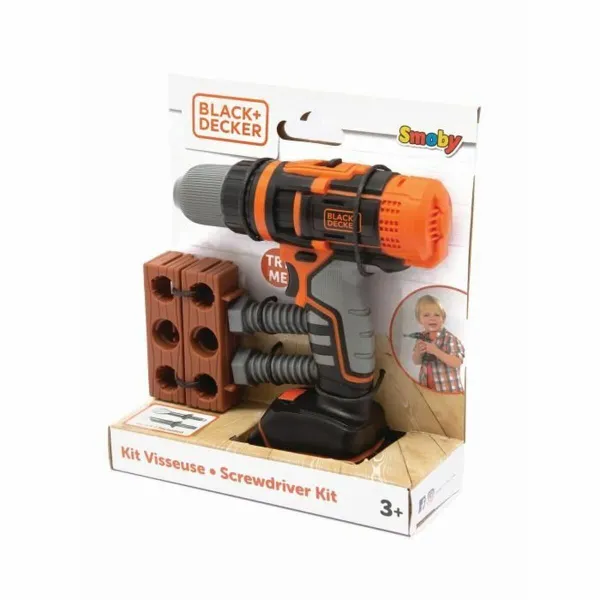 Rotaļlietu urbis Smoby Black + Decker