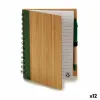 Spiral Notebook with Pen Pincello 19,5 x 8 x 35,5 cm 14 x 18 cm Bamboo (12 Units)