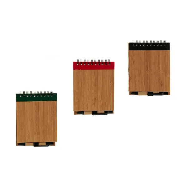 Wire-sidottu vihko kuulakärkikynällä Pincello 1 x 10 x 13 cm Bambu (24 osaa)