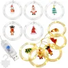 Šviesos užuolaida Springos CL4042 110 LED girlianda, USB lemputės su figūrėlėmis, šiltai balta