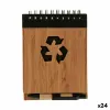 Spiral Notebook with Pen Pincello 1 x 10 x 13 cm Bamboo (24 Units)