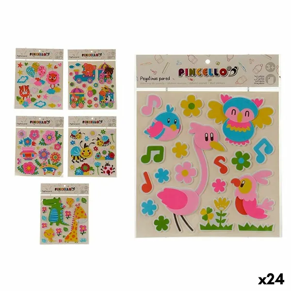Hаклейки Pincello Разноцветный 32 x 1 x 38 cm (24 штук)