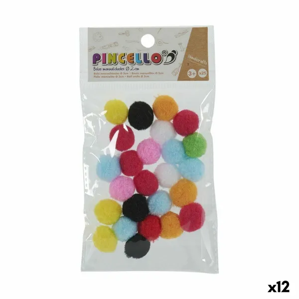 Ремесленный материал Pincello шары Разноцветный Ø 2 cm 12 штук