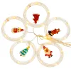 Šviesos užuolaida Springos CL4042 110 LED girlianda, USB lemputės su figūrėlėmis, šiltai balta
