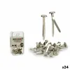 Клип Pincello Серебристый 2 x 9,5 x 5,5 cm Связывание Металл (24 штук)