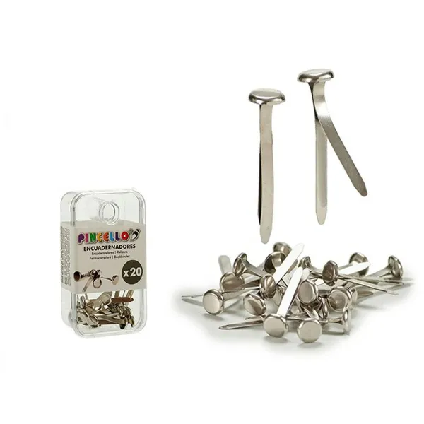 Клип Pincello Серебристый 2 x 9,5 x 5,5 cm Связывание Металл (24 штук)