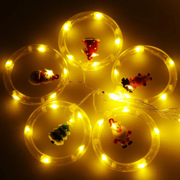 Šviesos užuolaida Springos CL4042 110 LED girlianda, USB lemputės su figūrėlėmis, šiltai balta
