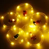 Световая штора Springos CL4042 110 LED гирлянда, USB-лампочки с фигурками, тёплый белый