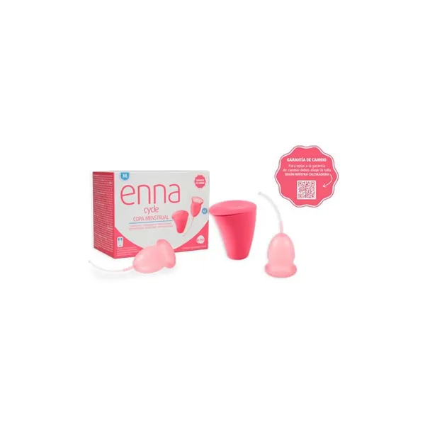 Enna Cycle Menstrual Cup Size M 2 Cups Sterilizer