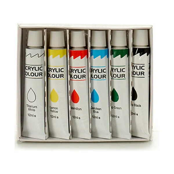 Krāsošanas komplekts Pincello Daudzkrāsains 12 ml Akrila krāsa (12 gb.)