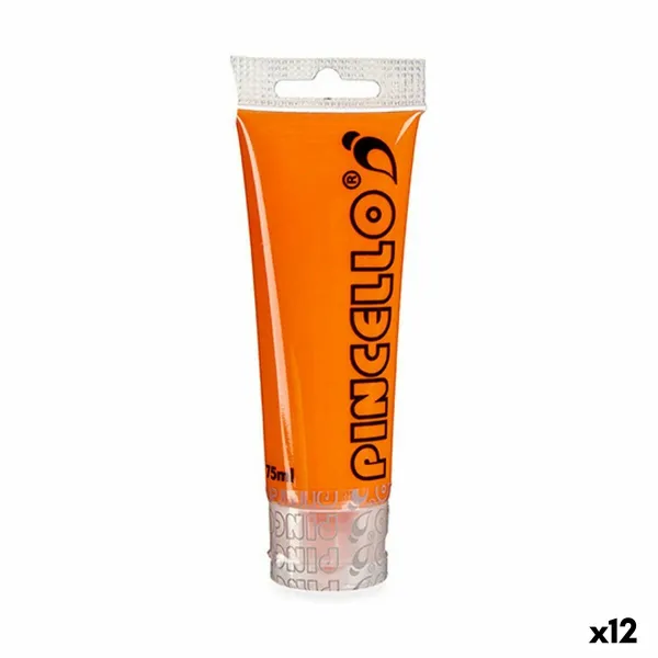 Акриловая краска Pincello Оранжевый 75 ml (12 штук)