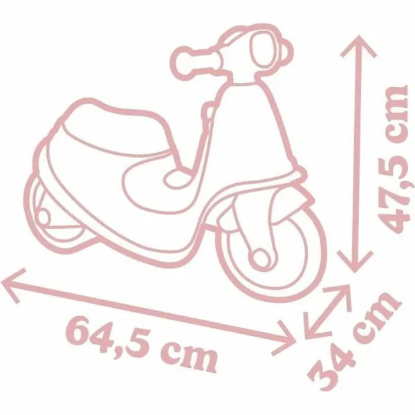 Trīsriteņi Smoby scooter Rozā
