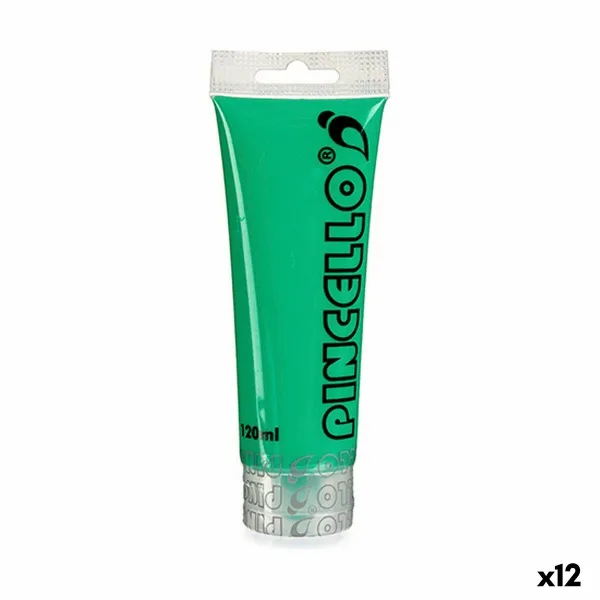 Acrylic paint Pincello Light Green 120 ml (12 Units)